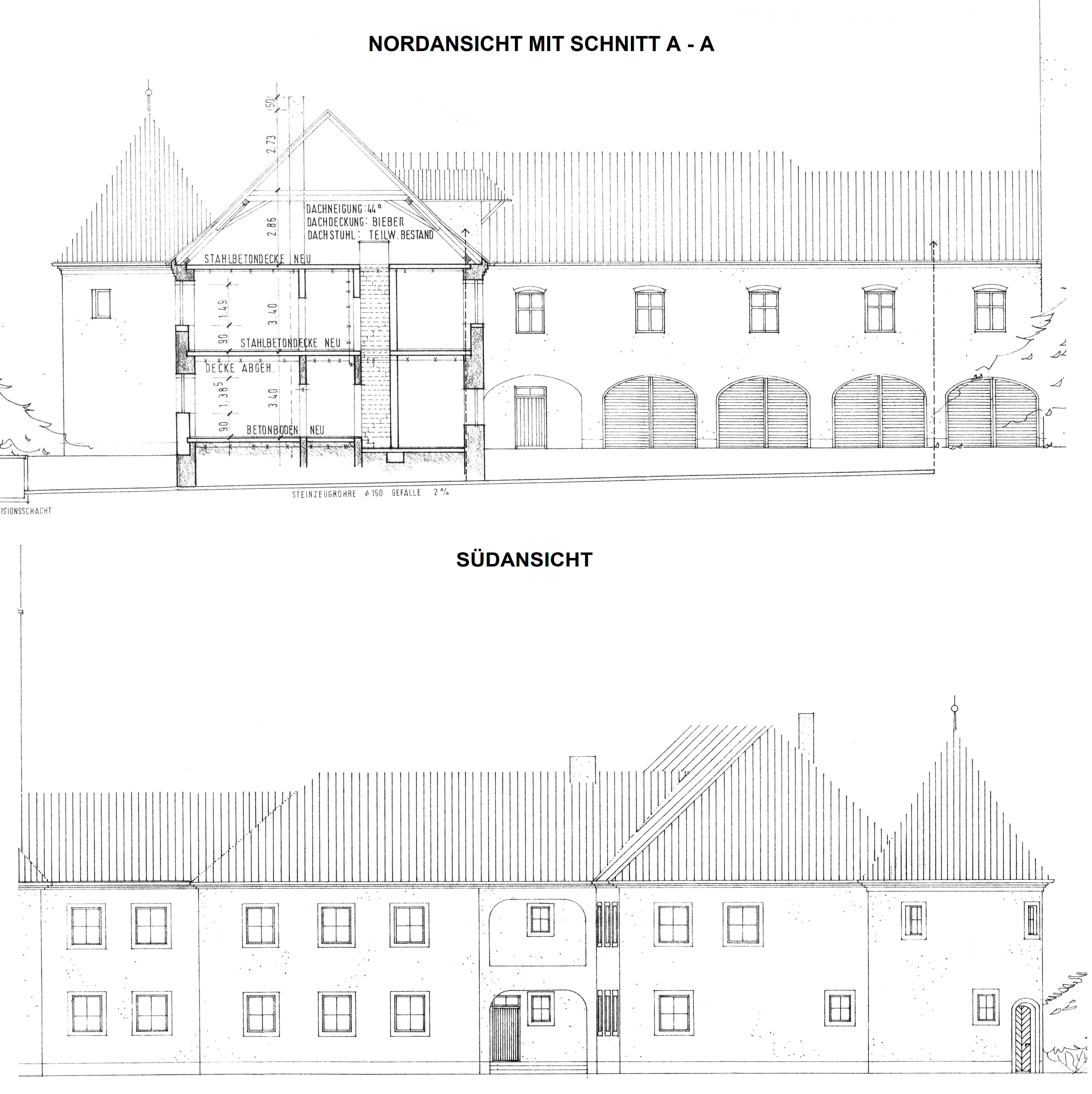 Nord Süd Ansicht